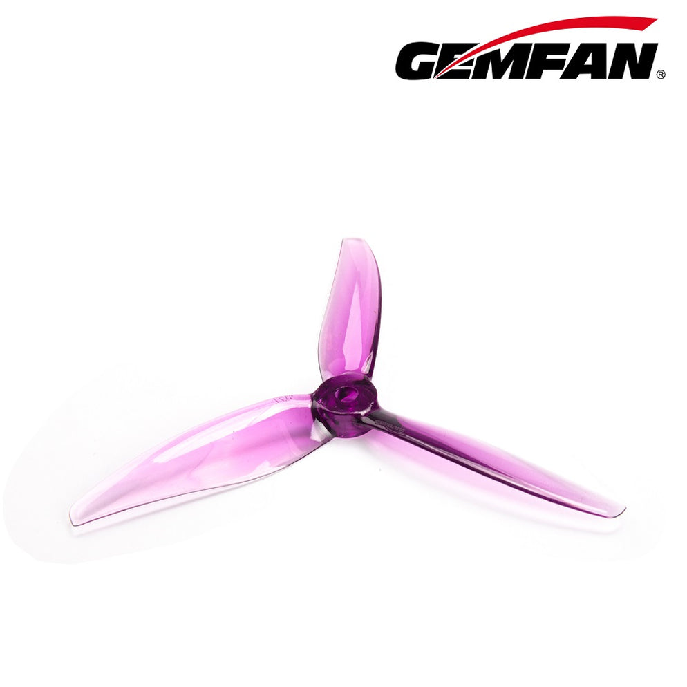 Gemfan Hurricane 5127 3-Blade Propeller – Clear Purple (2 Pairs)