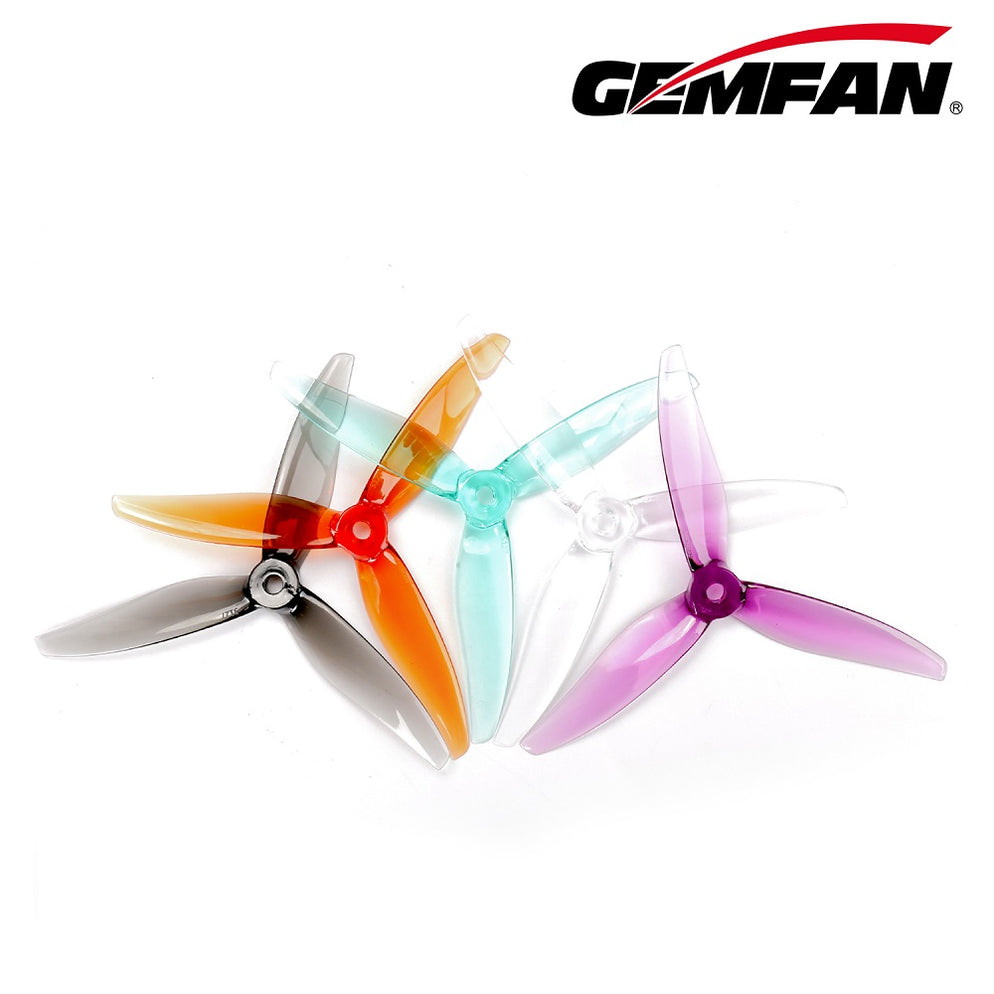 Gemfan Hurricane 5127 3-Blade Propeller – Clear Purple (2 Pairs)