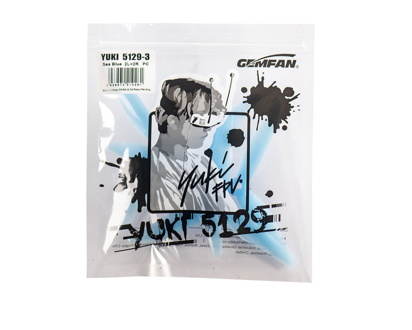 Gemfan Yuki 5129 3-Blade Props – 5.1"x2.9" (2 Pairs)