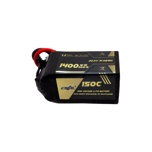 CNHL Ultra Black Series 1400MAH 22.2V 6S 150C Lipo Battery - XT60