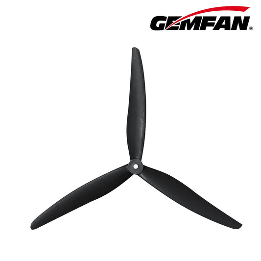 Gemfan 1170-3 11" Glass Fiber Nylon Tri-Blade Cinelifter & Macro Quad Propellers - Black (1CW+1CCW)