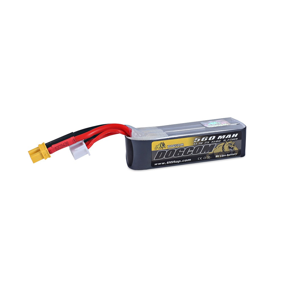 DOGCOM 560mAh 3S 11.1V 150C LiPo Battery - XT30