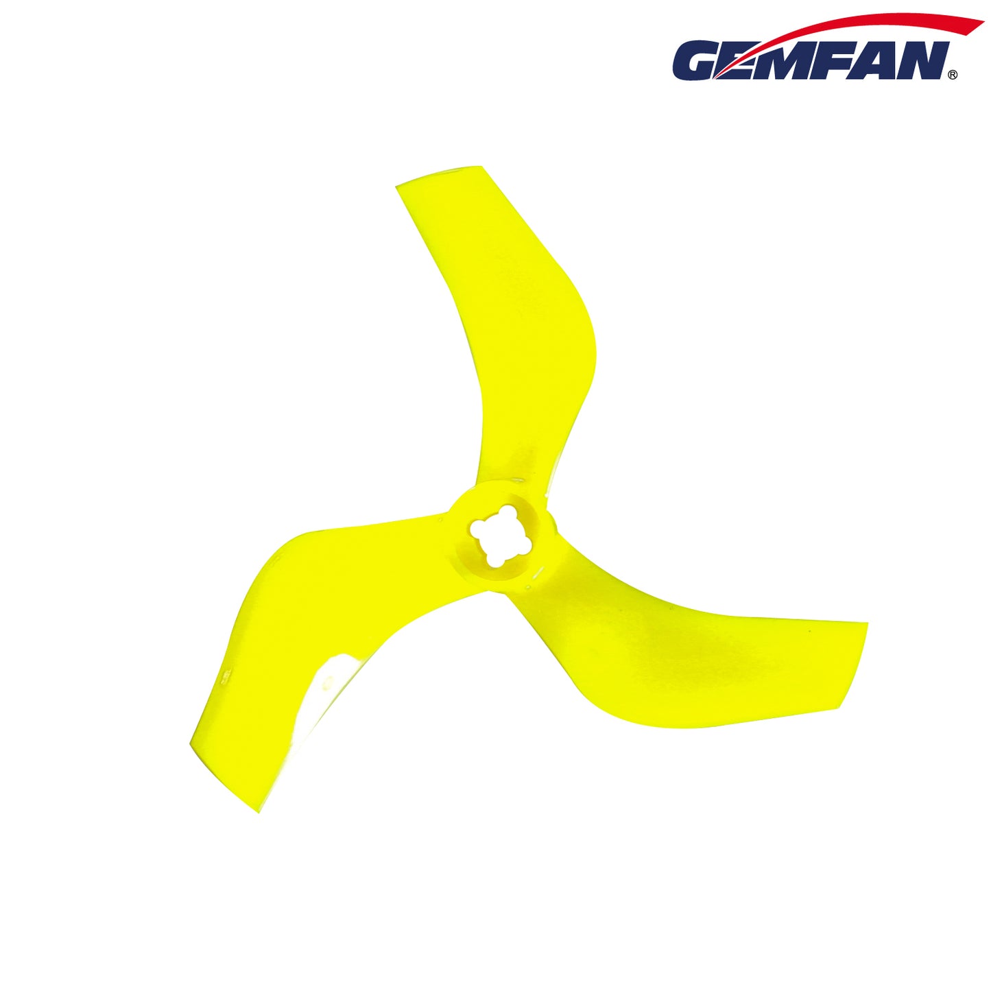 Gemfan D75 Ducted 3-Blade Cinewhoop Propellers – Yellow (1.5mm & M5 Mount, 2 Pairs)