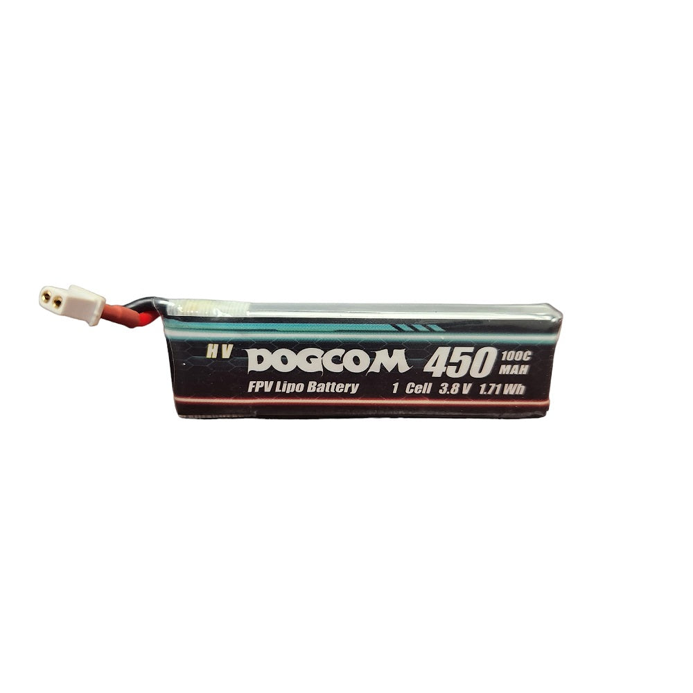 DOGCOM 450mAh 1S 4.35V HV 100C LiPo Battery - BT2.0