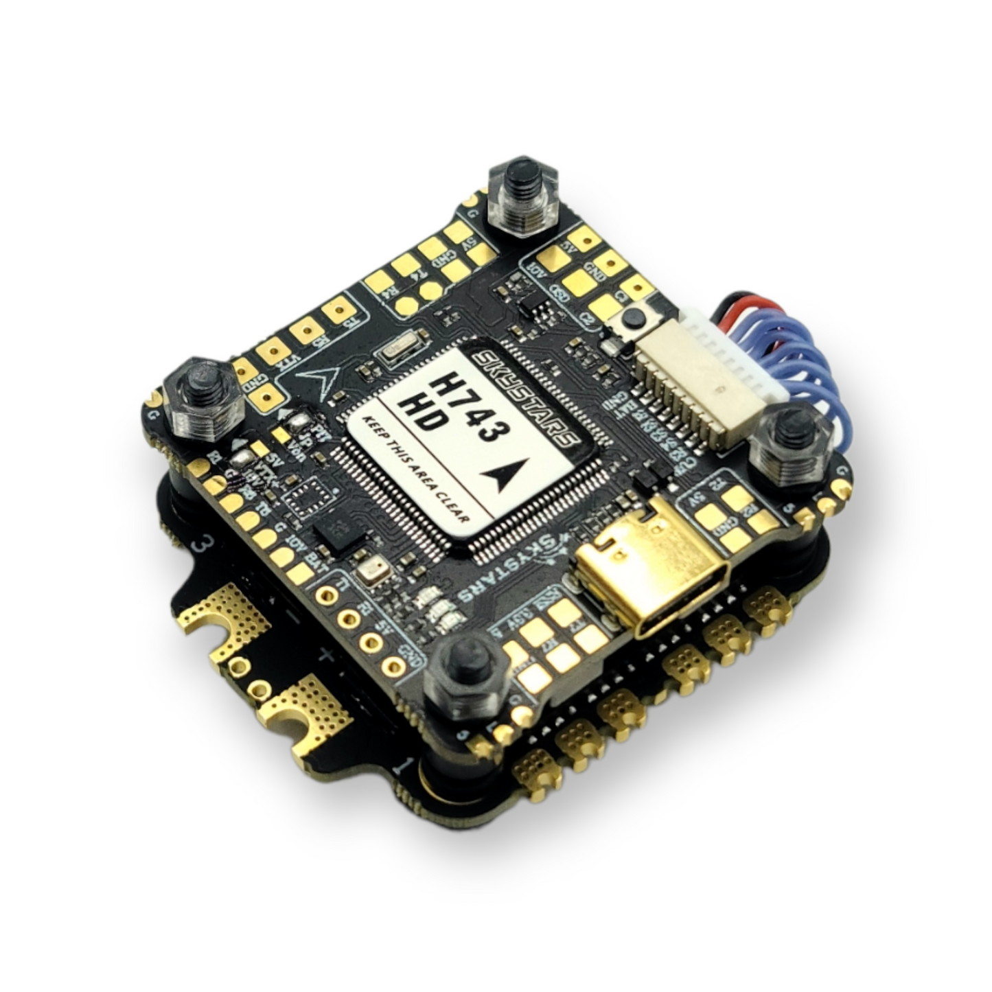 Skystars H7 Single BMI270 Gyro Flight controller and KO60 60A Blheli-32 ESC Stack - 30x30mm