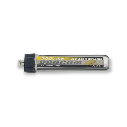 DOGCOM 300mAh 1S 4.35V HV 75C LiPo Battery - PH2.0