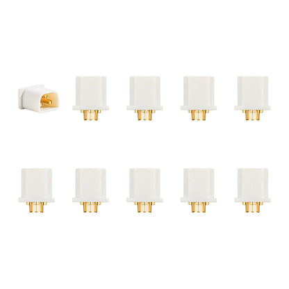 BETAFPV BT3.0 white male connectors pack of 10 for 1S micro FPV drones