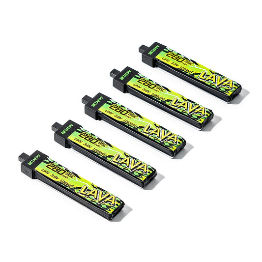BETAFPV LAVA II 1S LiPo battery for micro FPV drones available in multiple capacities