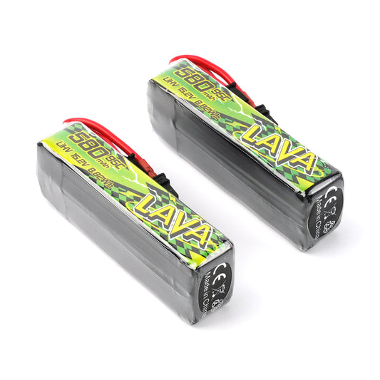 BETAFPV LAVA II 4S 580mAh 95C LiPo battery 2 pack for micro FPV drones