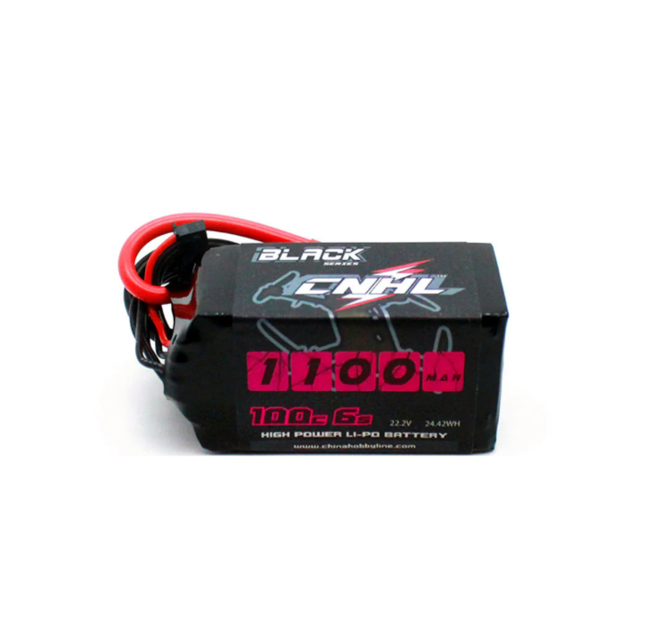 CNHL Black Series 1100mAh 6S 100C LiPo Battery with XT60 Plug for FPV Racing Drones

