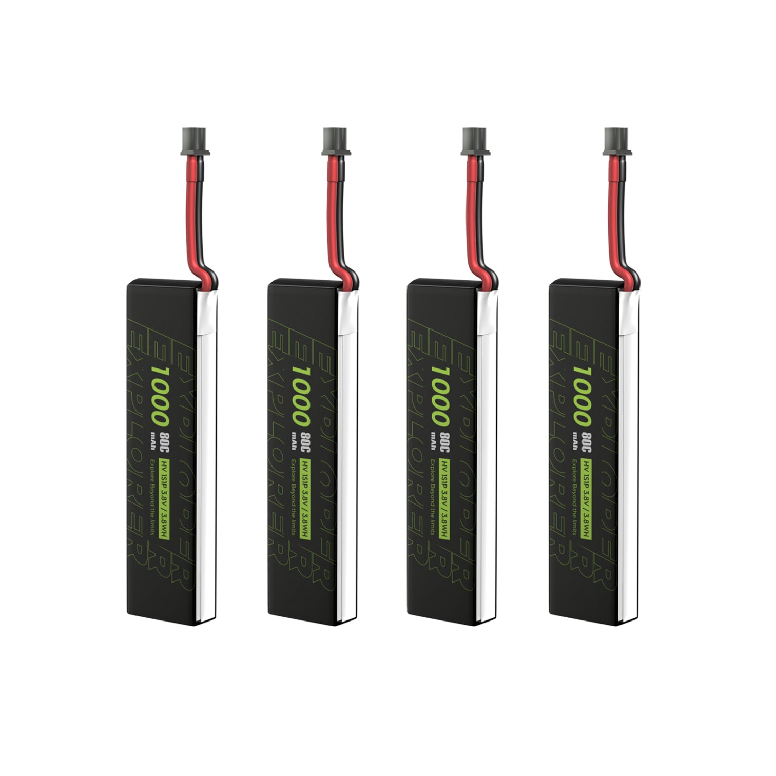Flywoo Explorer 1S 1000mAh LiHV battery with A30 connector for FPV drones pack of 4