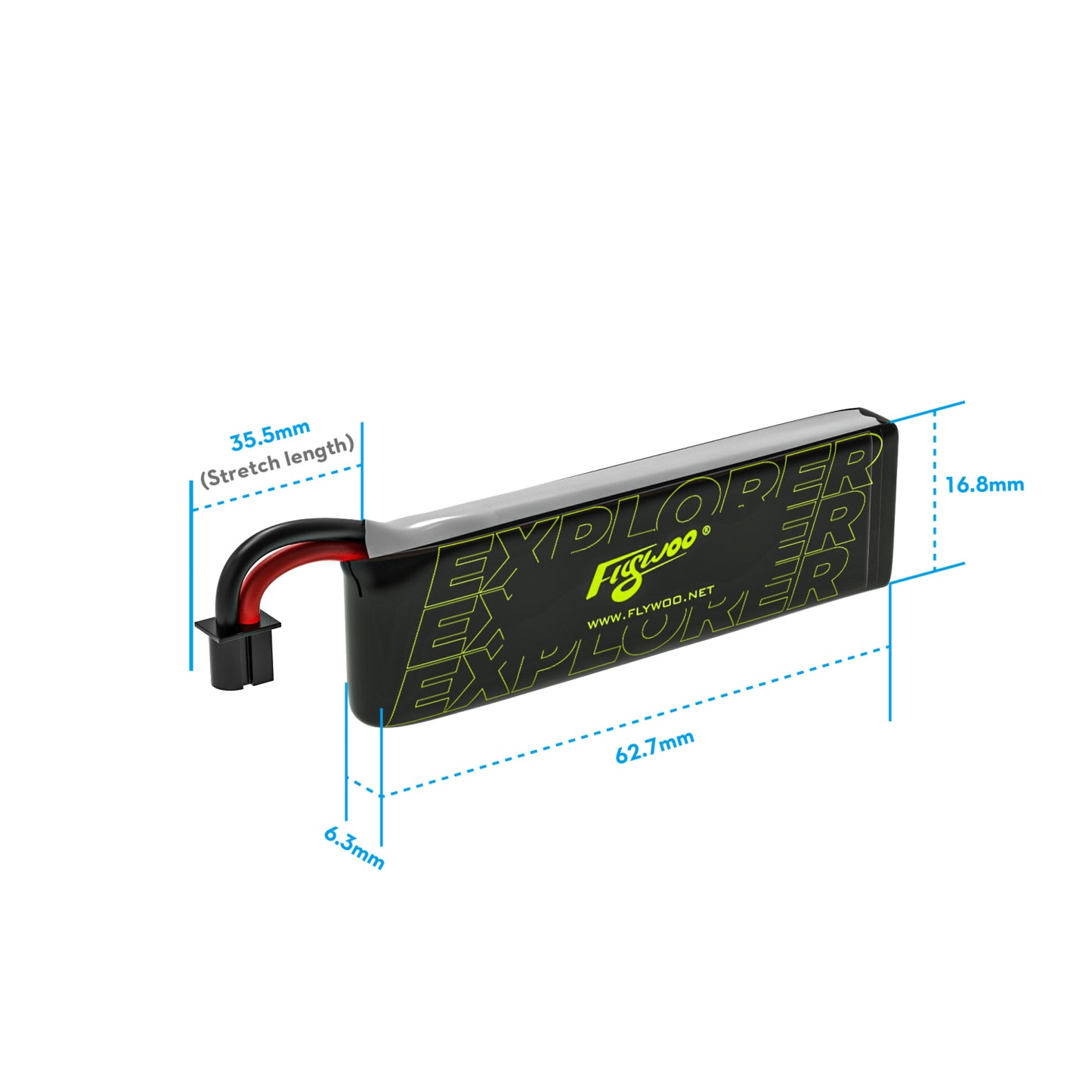 Flywoo Explorer 1S 450mAh 80C LiHV Battery (4PCS) – A30 Plug