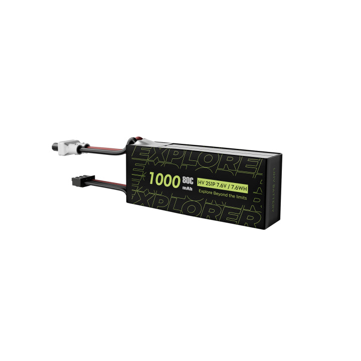 Flywoo Explorer 2S 1000mAh HV 80C LiPo Battery – XT30 Plug (2pcs)