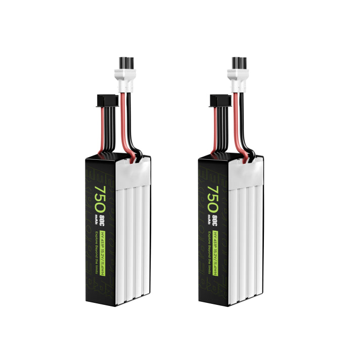 Flywoo Explorer 4S 750mAh HV 80C LiPo Battery XT30 – 2 Pack