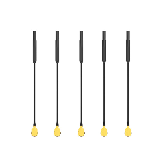 Flywoo 5.8GHz 3dBi light brass UFL antenna 5 pack for FPV VTX