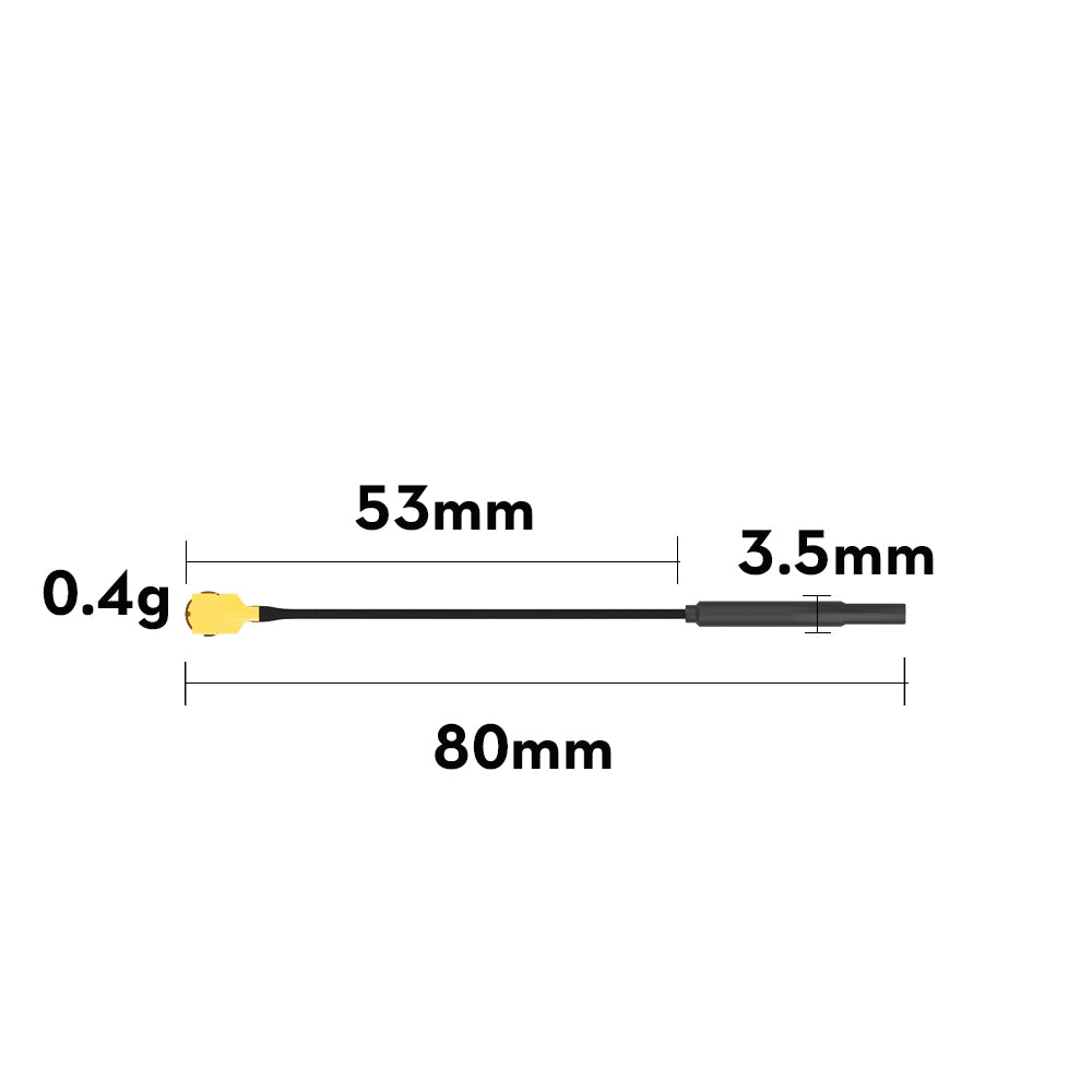 Flywoo 5.8GHz 3dBi Light Brass UFL Antenna for VTX (5PCS) – O4 Size