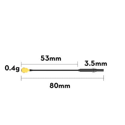 Flywoo 5.8GHz 3dBi Light Brass UFL Antenna for VTX (5PCS) – O4 Size