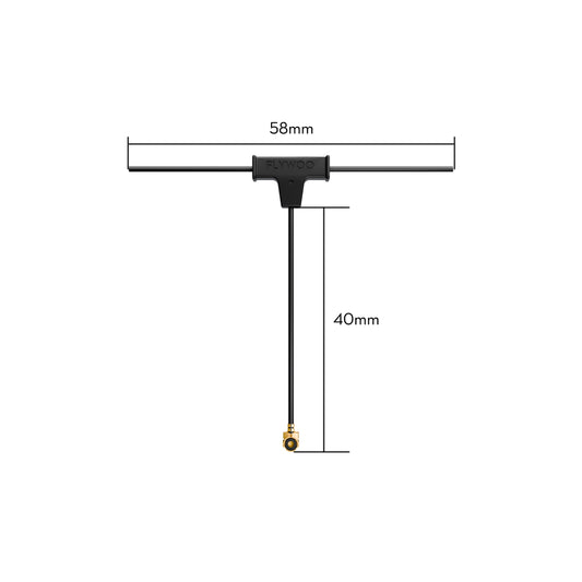 Flywoo ELRS 2.4G MiniMortal PCB T Antenna (U.FL) – Choose Size