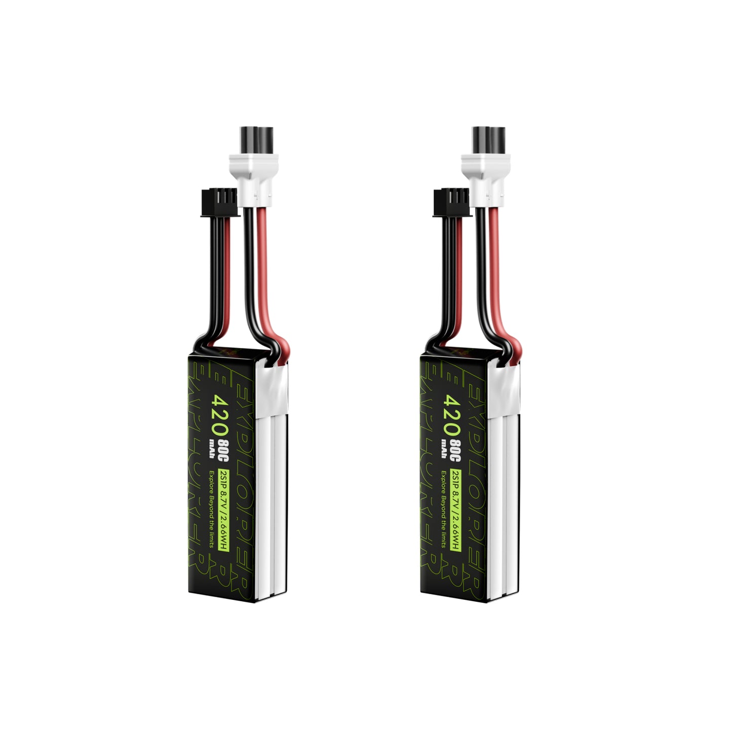 Flywoo Explorer 2S 420mAh 80C HV LiPo battery with XT30 connector for micro FPV drones