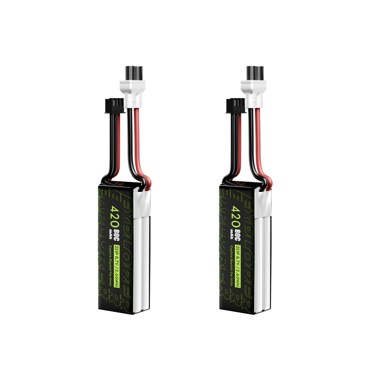 Flywoo Explorer 2S 420mAh 80C HV LiPo battery with XT30 connector for micro FPV drones