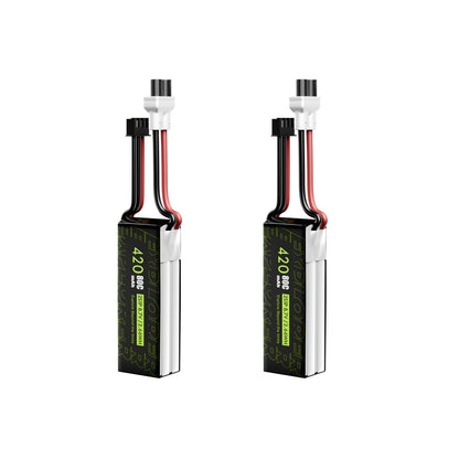 Flywoo Explorer 2S 420mAh 80C HV LiPo battery with XT30 connector for micro FPV drones