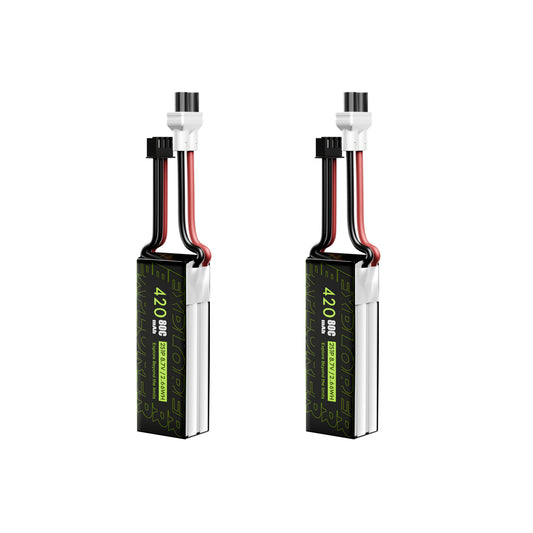 Flywoo Explorer 2S 420mAh 80C HV LiPo battery with XT30 connector for micro FPV drones