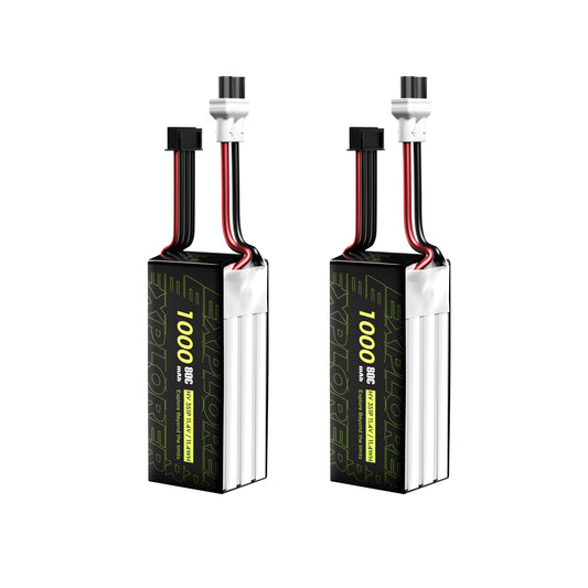 Flywoo Explorer 3S 1000mAh 80C LiHV XT30UP battery 2 pack for long range FPV drones