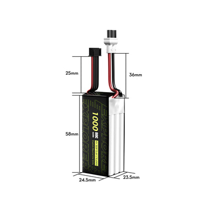 Flywoo Explorer 3S 1000mAh 80C LiHV Battery XT30UP (2PCS)