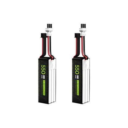 Flywoo Explorer 3S 550mAh 80C LiHV XT30UP battery 2 pack for lightweight FPV drones
