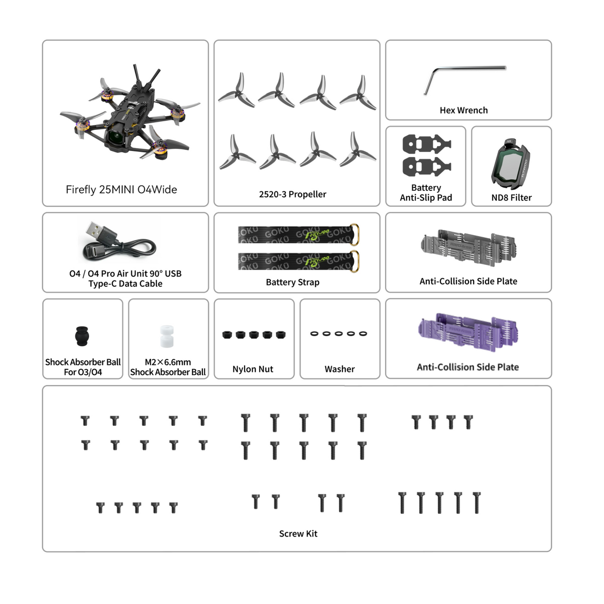 Flywoo Firefly 20PRO 4S / 25MINI 3S DJI O4 Wide Micro FPV Drone – Choose Option
