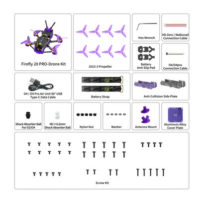 Flywoo Firefly 20PRO 4S / 25MINI 3S DJI O4 Wide Micro FPV Drone – Choose Option