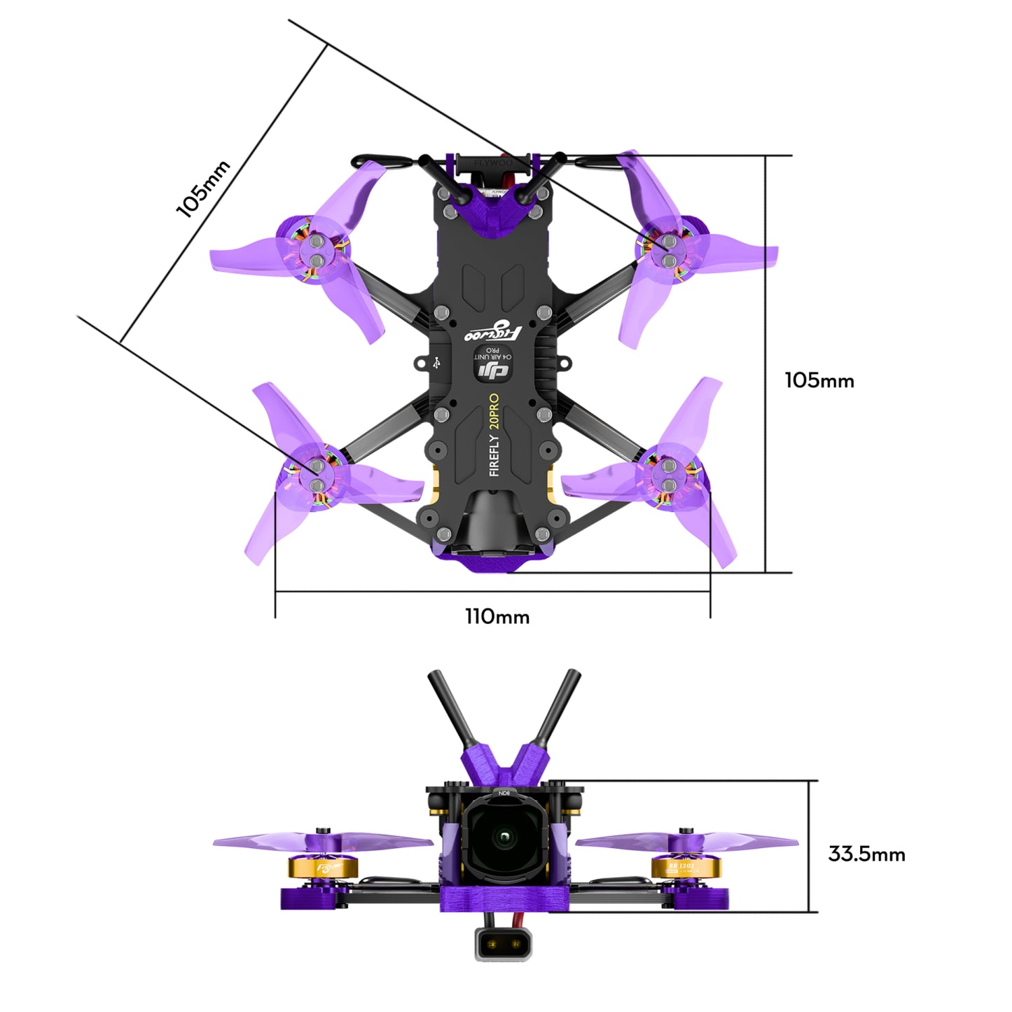 Flywoo Firefly 20 Pro 4S / 25 Mini 3S O4 Pro Micro Drone – Choose Version