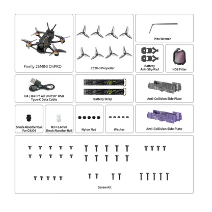 Flywoo Firefly 20 Pro 4S / 25 Mini 3S O4 Pro Micro Drone – Choose Version