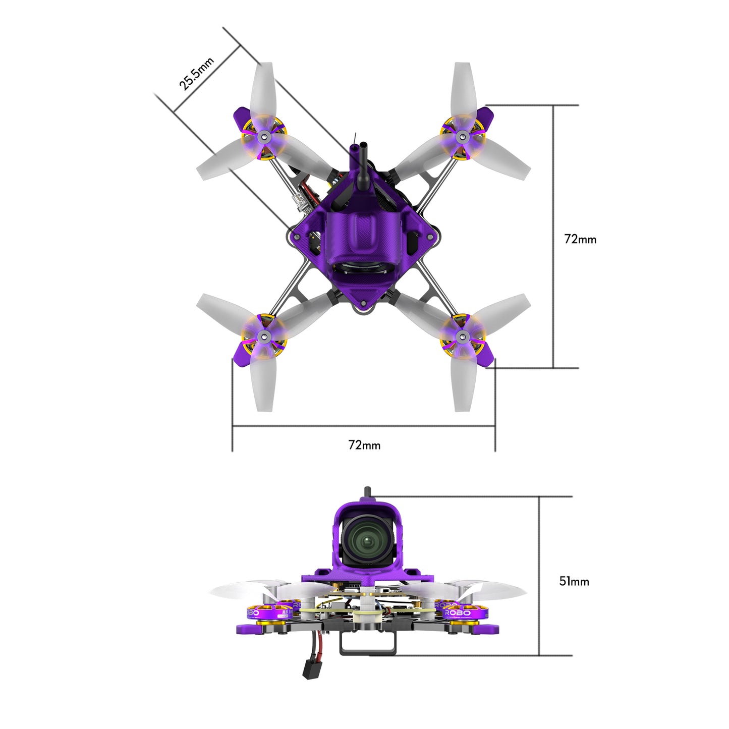 Flywoo Firefly16 1S Nano Baby V3 O4 Wide FPV Drone (ELRS 2.4GHz)