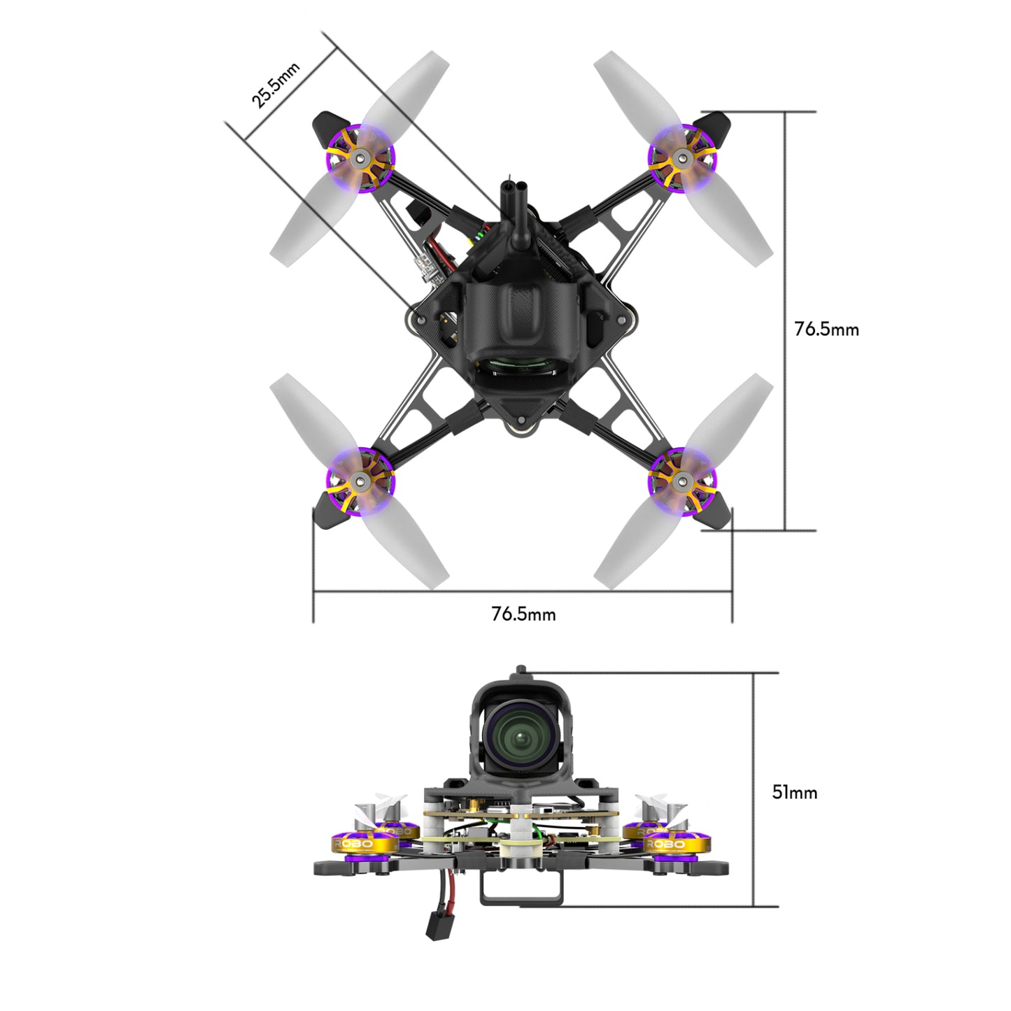Flywoo Firefly18 1S Nano Baby V3 O4 Wide – ELRS 2.4GHz