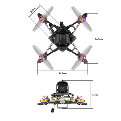 Flywoo Firefly18 1S Nano Baby V3 O4 Wide – ELRS 2.4GHz