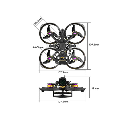 Flywoo FlyLens 75 2S DJI O4 Wide Whoop FPV Drone – ELRS V1.3