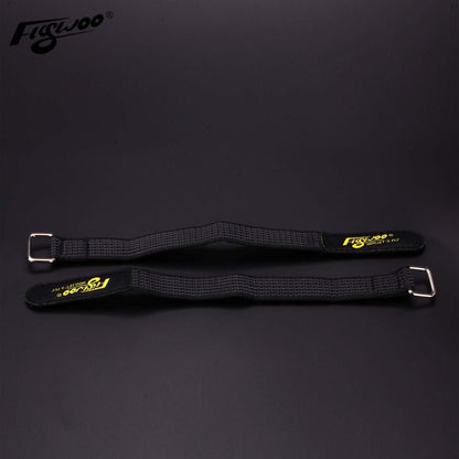 Flywoo Kevlar Battery Strap – 20x250mm (2 pcs) with Rubber Grip & Metal Buckle