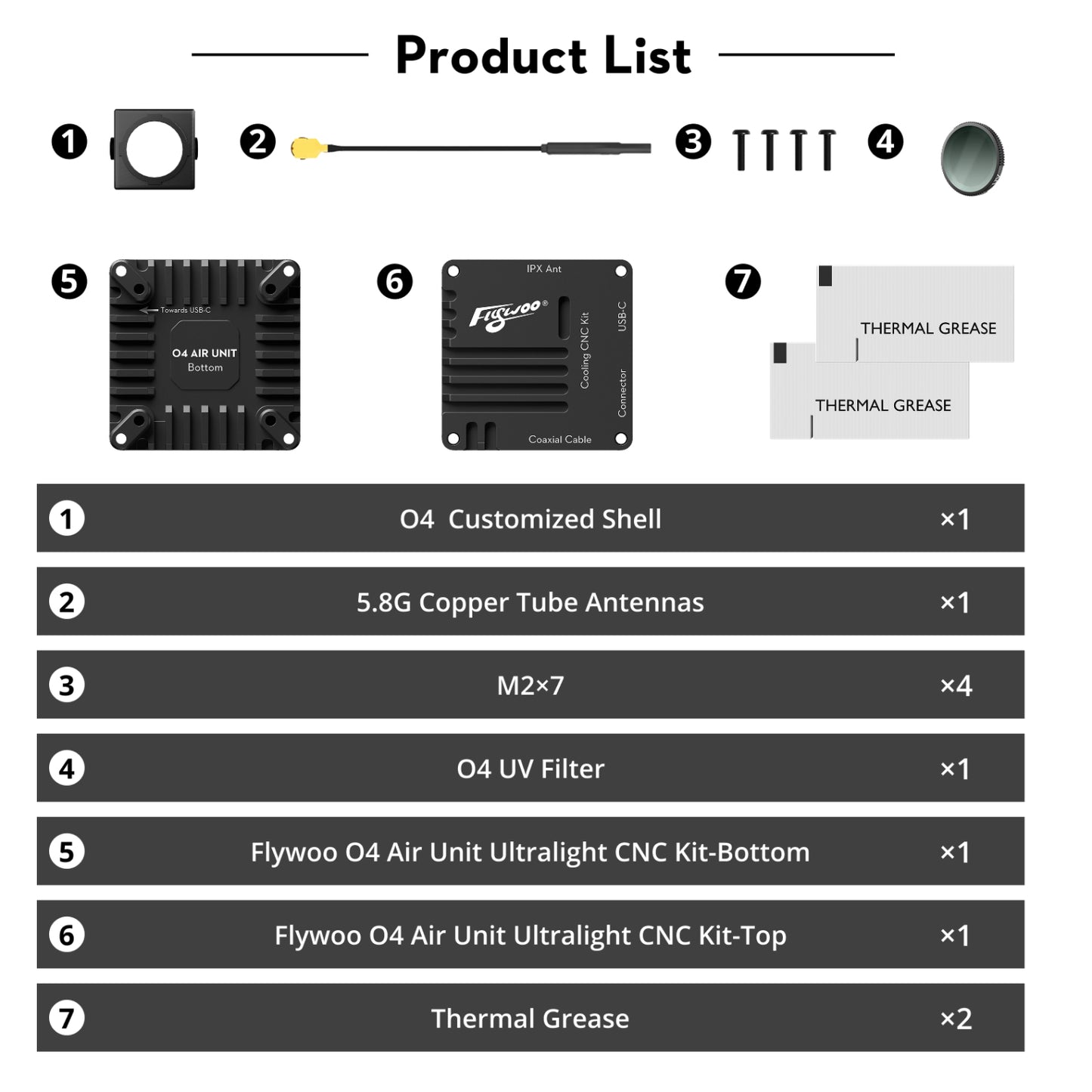 Flywoo O4 Air Unit Cooling CNC Kit – 18mm