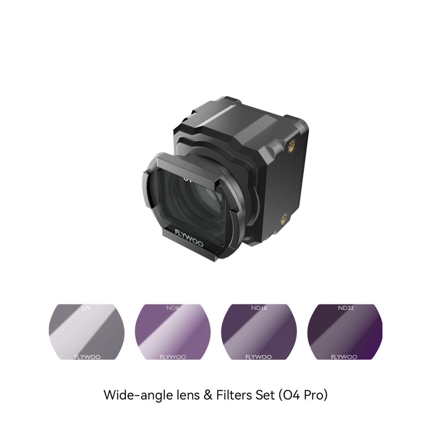 Flywoo O4 Wide-angle Lens and Filters Set for DJI O4 Pro Camera