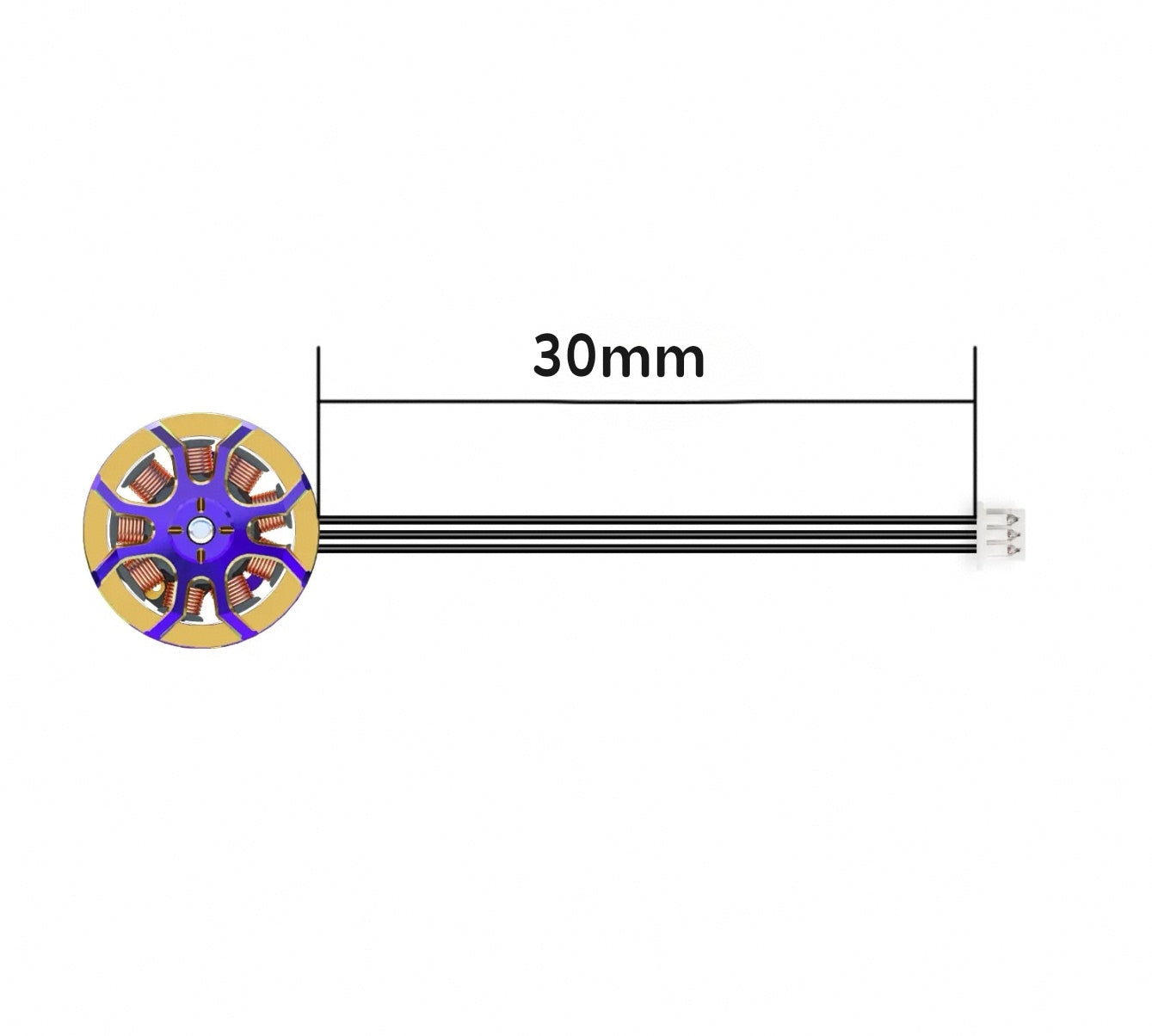 Flywoo ROBO 1002 19800KV Brushless Motor (Gold/Purple, New Version) – 1PC