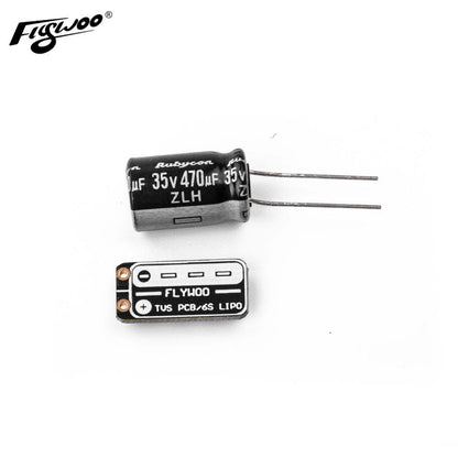 Flywoo TVS power filter PCB for FPV drone voltage spike protection and power filtering
