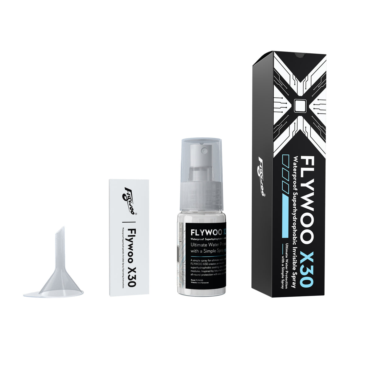 Flywoo X30 PCBA waterproof superhydrophobic spray for FPV drone electronics