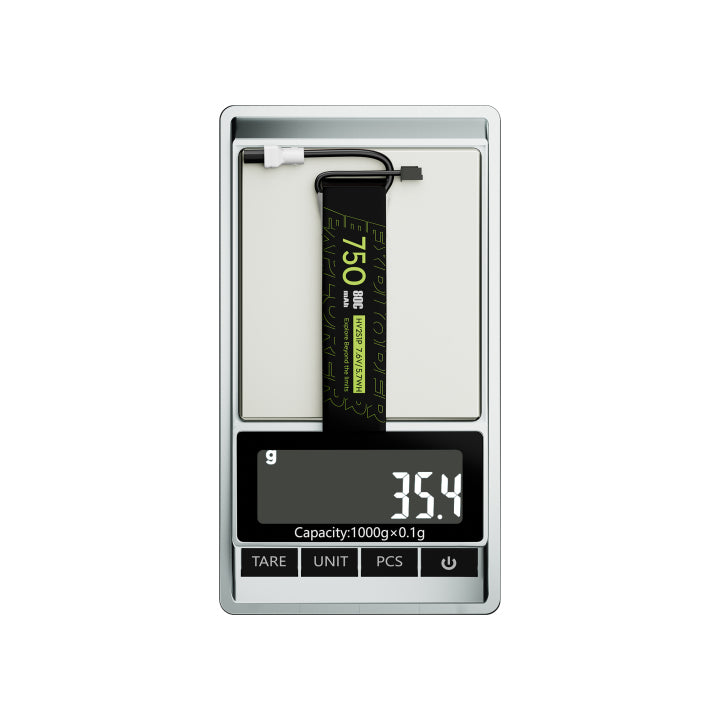Flywoo Explorer 750mAh LiHV 2S 80C Battery 2pcs（Flywoo XT30UP）