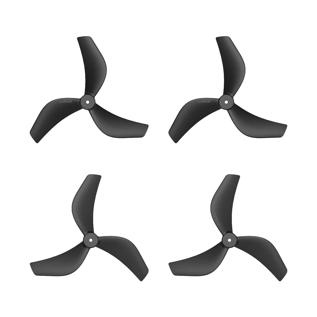 Gemfan 2218 3 blade propellers 1.5mm shaft black for micro FPV drone