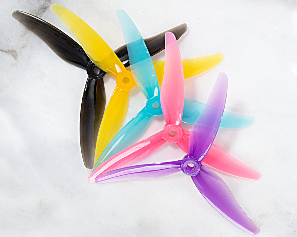 Gemfan 51477 Hurricane 3-Blade Props – Choose Color or Mixed Pack – 2 or 10 Pairs