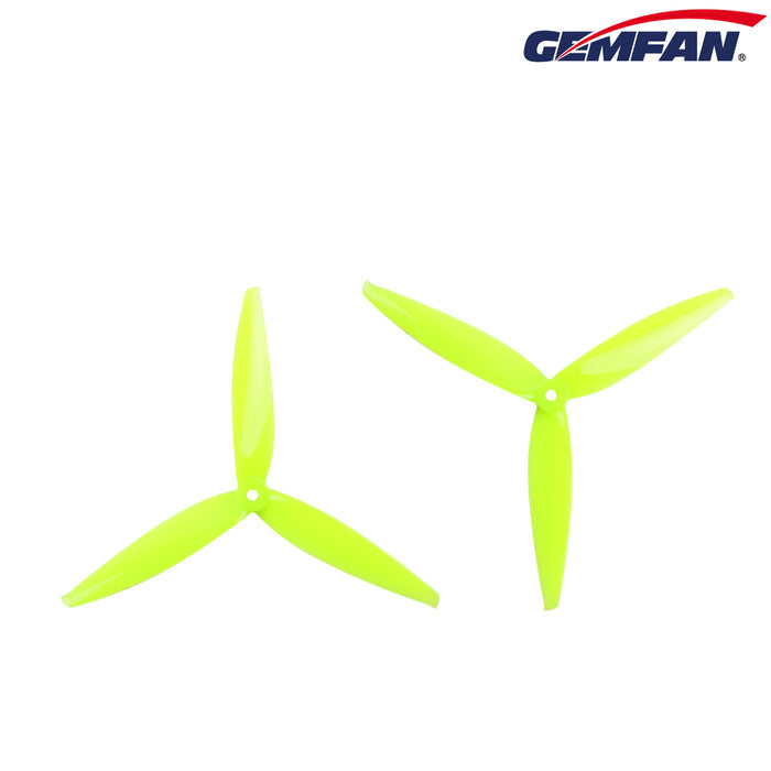 Gemfan 7040 Flash 3-Blade Props – Choose Color (2 Pairs)