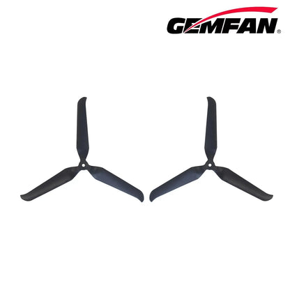 Gemfan F9046 Folding 3-Blade Glass Fiber Nylon Propeller – Black (Unassembled, 1 Pair)