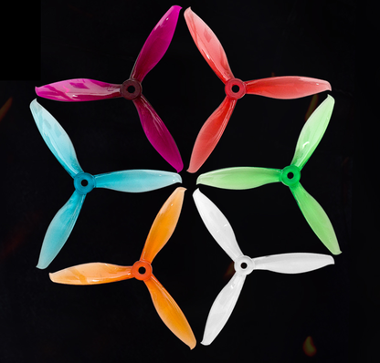 Gemfan Flash 5149 3-Blade Propellers (Set of 4) – Clear Purple