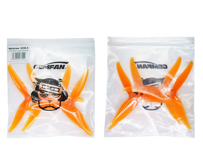 Gemfan Freestyle 5226 3-Blade Propellers (Set of 4) – Orange